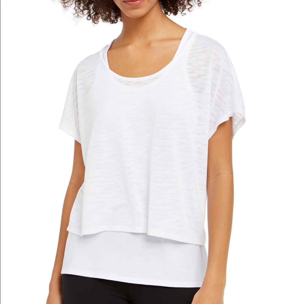 Ideology Size Large NEW Top White Burnout Layered